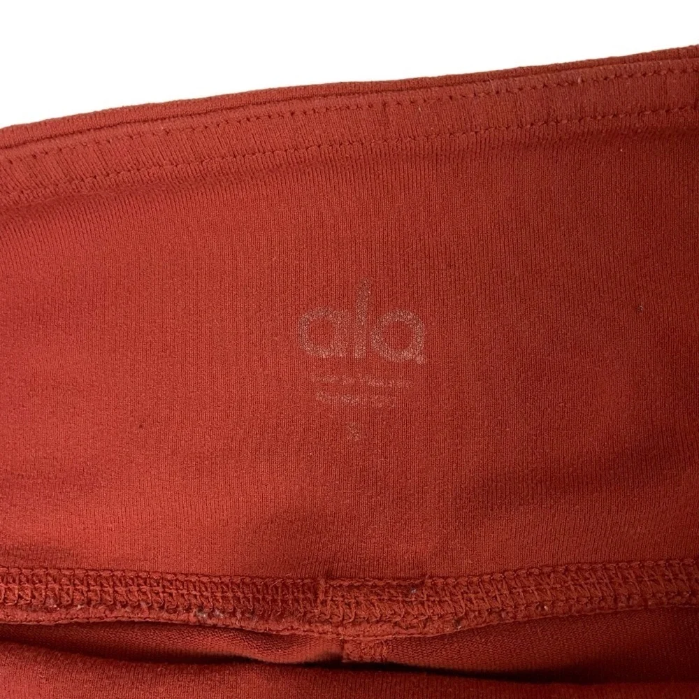 alo Yoga High-Rise Moto Legging Rust Burnt‎ Orange Small